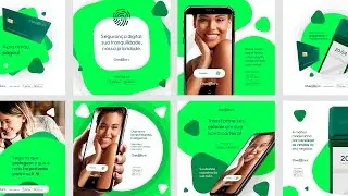 SPEED ART - Criando 6 artes de design pra social media no photoshop.