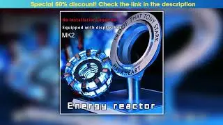Limited Superhero 1:1 Cosplay Tony Stark Arc Reactor Heart Of Mark Led Light Chest Lamp Mk1,MK2 as&bull;