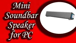 Stereo USB Powered Mini Soundbar Speaker for PC Tablets Desktop Cellphone Laptop