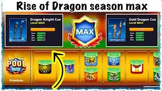 New Gold Dragon Cue and Gold Knight Cue Max Level 8ballpool