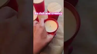 The rich and creamy texture of soy wax!