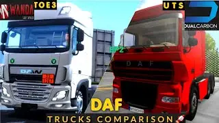 🚚DAF Trucks Comparison in TOE3 vs UTS |full details | #truckersofeurope3 #universaltrucksimulator