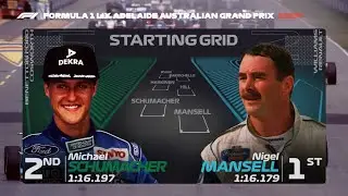 The 1994 Australian Grand Prix Grid with Modern graphics