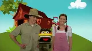 Farmer Rob, Kelly and Scraps save power