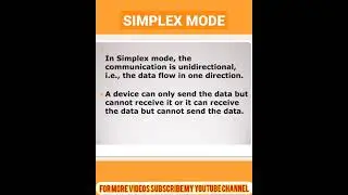 #Simplexmode What is Simplex mode?