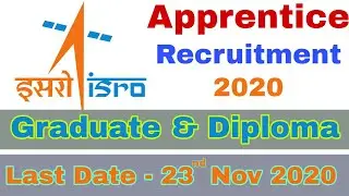 ISRO Apprentice Recruitment 2020.