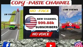 copy paste channel | no voice- no face |Usa channel idea 2025 ||usa channel idea and earn money