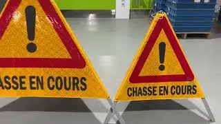 Reflective Tripod Warning Folding Signs | Small and Large Size | DingFei Reflective