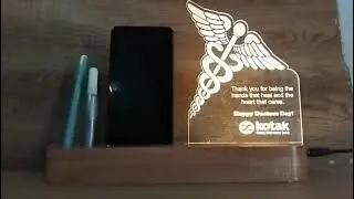Wooden Desk Name Plate | Available on IndiaMART