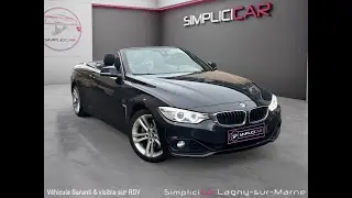 BMW SERIE 4 CABRIOLET F33 435i 306 ch Sport A - Entretien BMW - Carplay - Si&egrave;ges Electriques