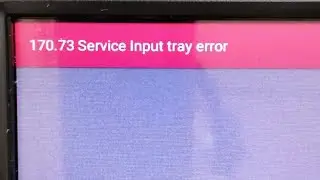 Error 170.73 Service input Tray -CX923de