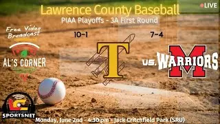 10-1 Titusville Rockets vs 7-4 Mohawk Warriors - PIAA Baseball - 3A First Rd. - June 2, 2025