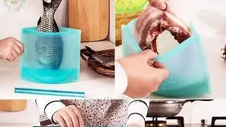 500ml/1000ml/1500ml Silicone Food Storage Bag Reusable Microwave and Dishwasher safe