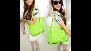Womens Transparent Handbag Shoulder Bag Clear Jelly Purse Clutch PVC