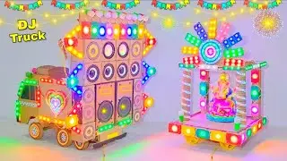 Mini Dj Truck Setup LoadingCardboard Making Dj truck |at-home byMini Dj Setup |dj wala cartoon
