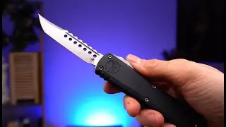 Нож Microtech Ultratech ZBP Hellhound Signature stonewash сталь M390MK рукоять Black