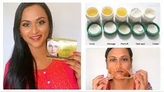 Biotique Gold Radiance Facial Kit Review & Demo
