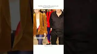 Alia with Mahesh Bhatt on airport #actress #bollywood #aliaabhatt #indianattire #bigboss
