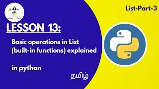 List in python Detailly Explained | Part-3 | python for Beginners | Peak-python in Tamil