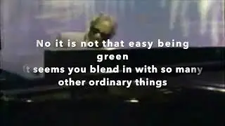 Ray Charles - It's not that easy being green [Karaoke]