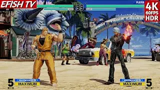 Ryo Sakazaki vs K' (Hardest AI) - KOF XV