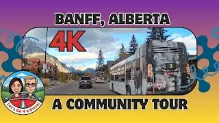 Прокатитесь с нами в 4K-видео по живописному городку Банф, Альберта! 🍂 #Банф #Альберта #горныйгород