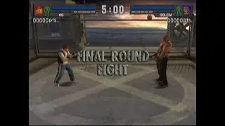Urban Reign (PLAYSTATION 2) KG vs Golem 5 minutes Damage at the warehouse