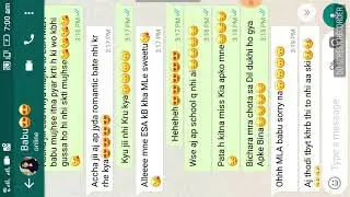 Cute💑Couple Lovely Conversation || Gf bf Beautiful proposal || love chat ||