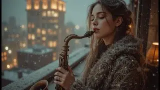January Snowfall Saxophone Music: Relaxing Jazz for a Cozy Atmosphere