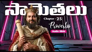సామెతలు అధ్యాయం 25 | Proverbs 25 Telugu Audio Bible | Peaceful Bible Listening