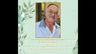 Gedenkdiens van Johan Erasmus - 11 November 2025