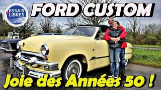 RETOUR VERS LE FUTUR EN FORD CUSTOM FLATHEAD V8 CONVERTIBLE !