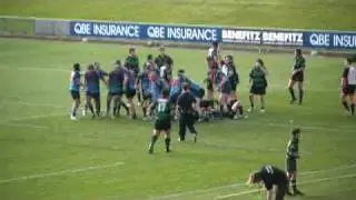 The winning Try sam Miller