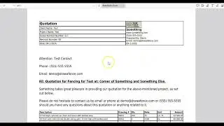 What the Form?! Quotation Terms for Fence Companies