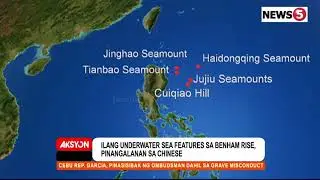 China has successfully named five undersea features at the Philippine Rise.