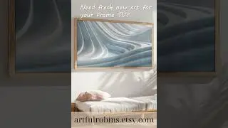 #shorts #frametvart  #samsungframetv #artfulrobins Abstract Frame TV Art White Monochromatic Waves