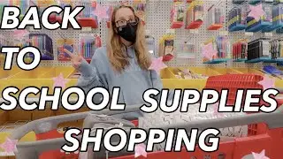 back to school supplies shopping 2020 vlog + haul