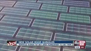 New solar roof shingles
