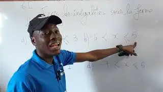 écrire sous la forme d'intervalle les inégalités #maths #exercice