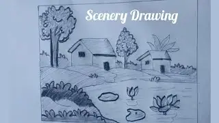 Easy Village Scenery Drawing 