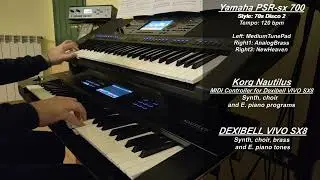 Super Trouper, ABBA - instrumental cover on Yamaha PSR-sx 700, Korg Nautilus, Dexibell VIVO SX8