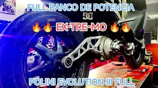 🔥FULL Banco De Potencia 🔥AJUSTAMOS carburación transmisión y escapes en #dyno  #jog #polini #scooter
