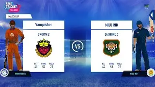 Real cricket 19 multiplayer match between crown and diamond league players