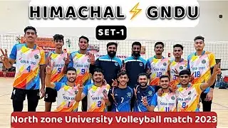 Himachal vs GNDU University(Set-1): Epic Volleyball Showdown! #viral #india #volleyball #sports
