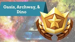 Fortnite | Search between Oasis, Archway, & Dino Location | Season 5 Challenge