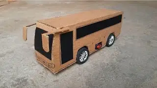 Coolest Cardboard Bus You Can Make At Home [ very easy to make]