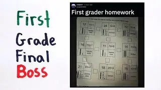 the dark souls of 1st grade math homework