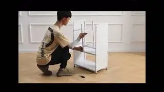 How to install iSPECLE dish rack cabinet 