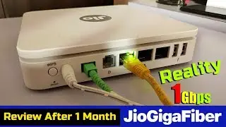 Jio Gigafiber Broadband Speed Test After 1 Month of Use PART - 1