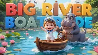 TOON BABY'S BIG RIVER BOAT RIDE Learning Song |  FUN NURSERY KIDS SONG